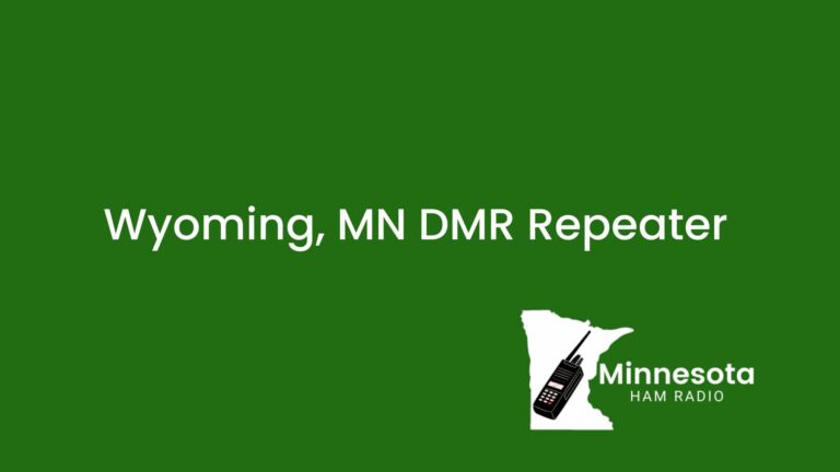 New DMR Repeater On-Air in Wyoming, MN