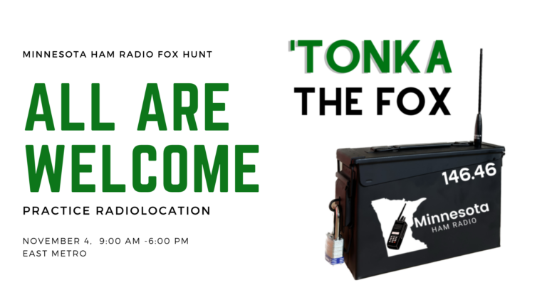 Tonka Fox Hunt – Presented by Minnesota Ham Radio