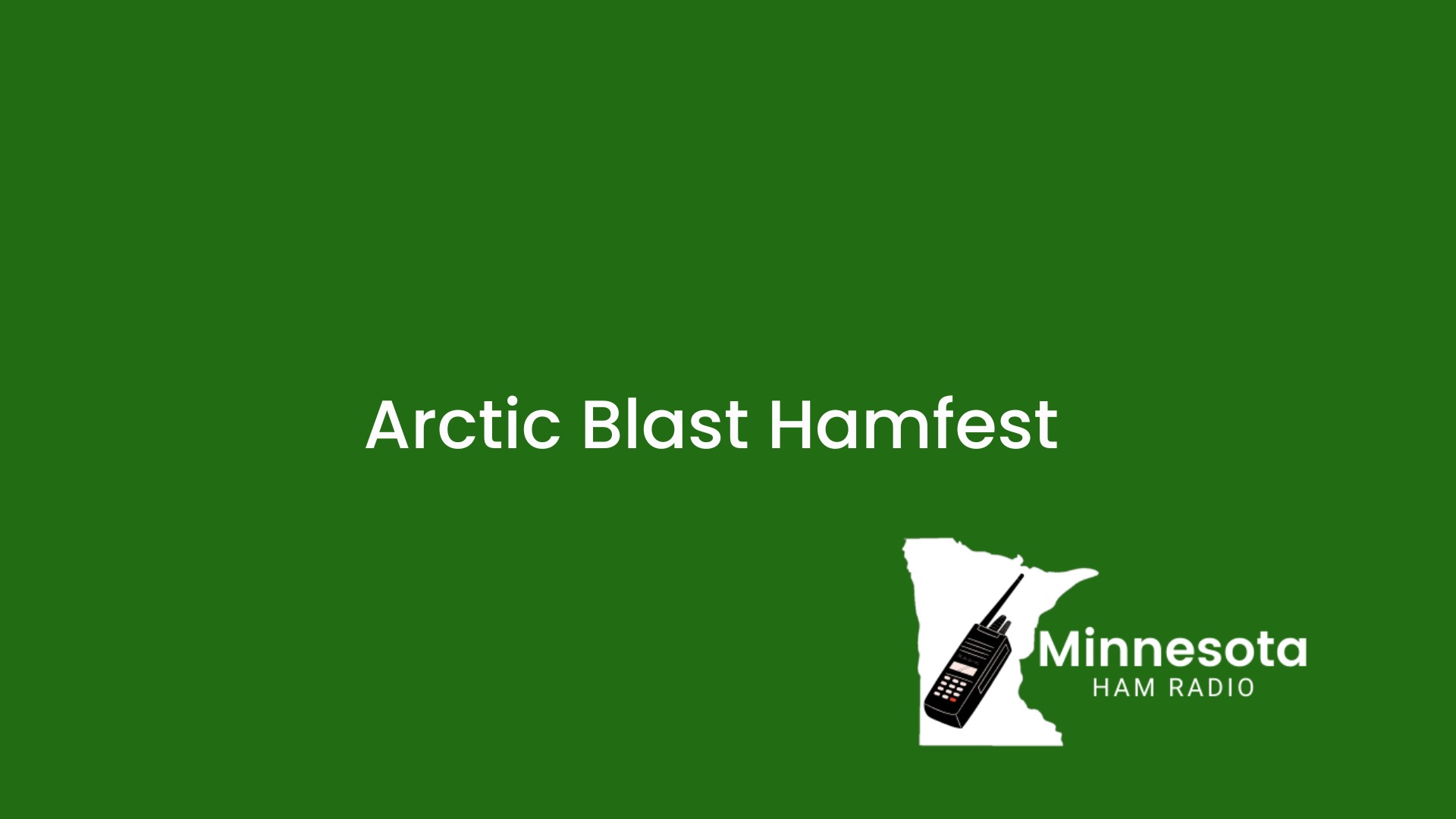 Arctic Blast Hamfest 2024